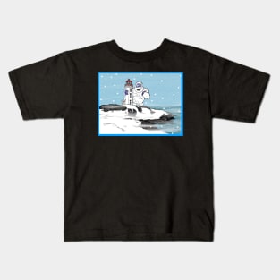 Trouble at Peggy's cove Kids T-Shirt